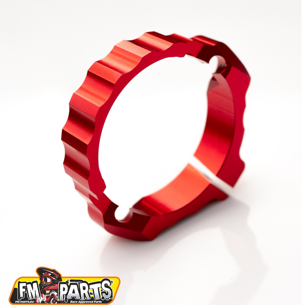 FM-PARTS EXHAUST FLANGE PROTECTOR suits KTM/HUSQVARNA/GAS GAS 2017-2021 (RED)