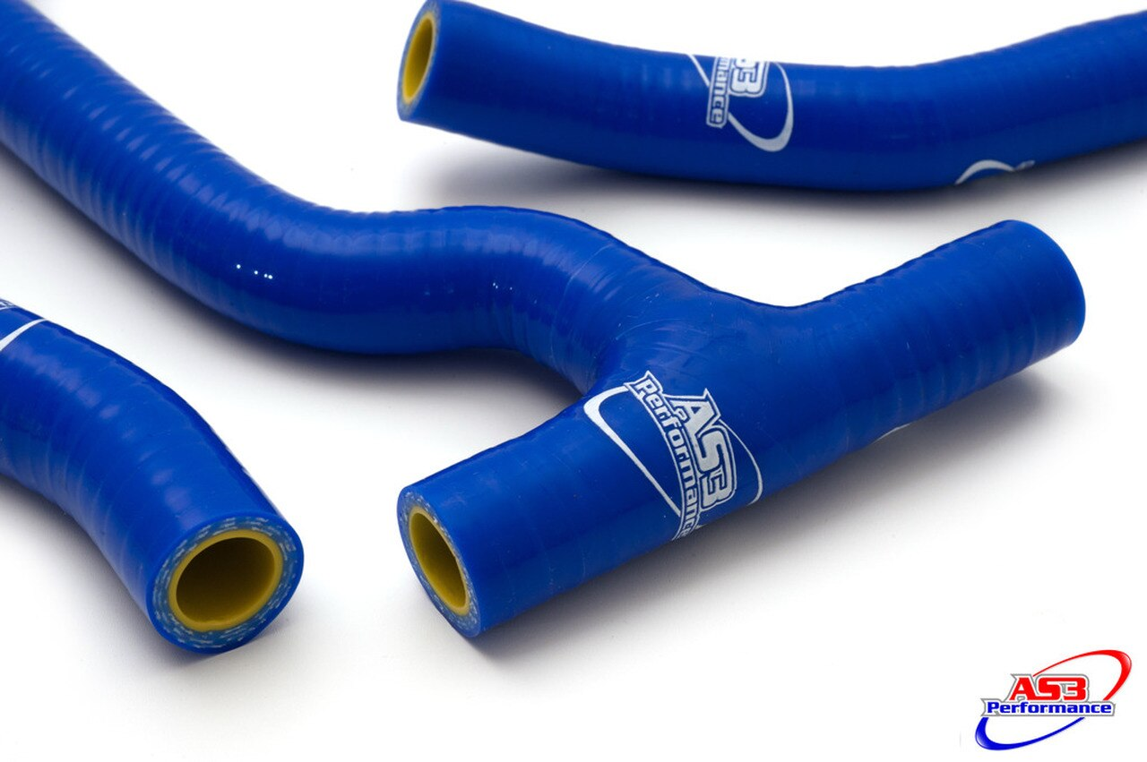 AS3 PERFORMANCE SILICONE RADIATOR HOSES suits SHERCO SE 250 300 2014-2018 SE 250 300 FACTORY 2014-2017 (BLUE)