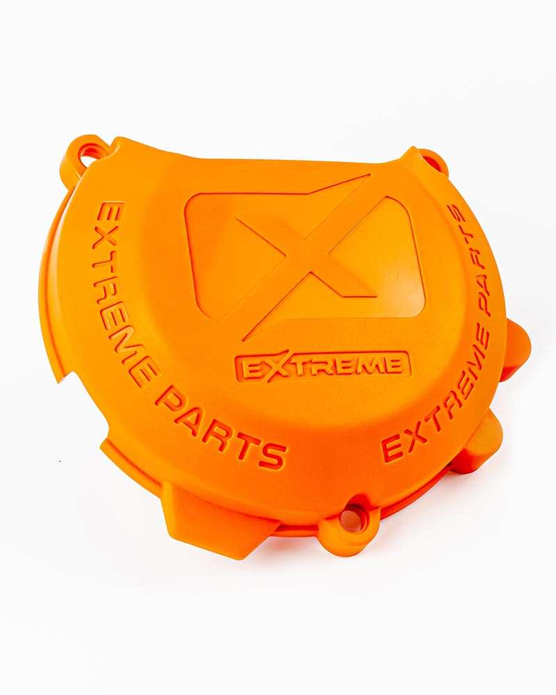 EXTREME PARTS CLUTCH COVER PROTECTION suits KTM 250/300 EXC 2017-2022  2 Stroke (Orange)