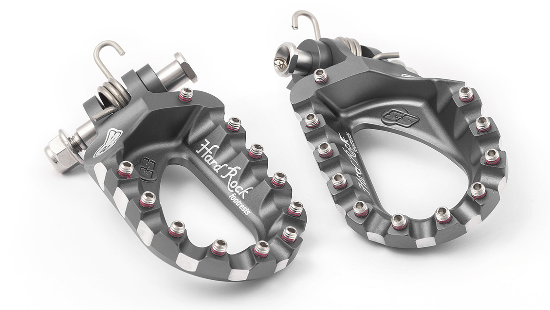 FOOT PEGS “HARD ROCK” suits: SHERCO position: LOW & HIGH colours: BLACK/BLUE/TITANIUM